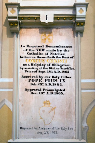 corpus christi plaque